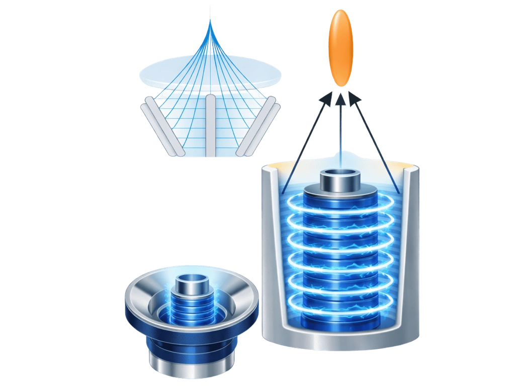 Principle of the electromagnetic focused shockwave generator