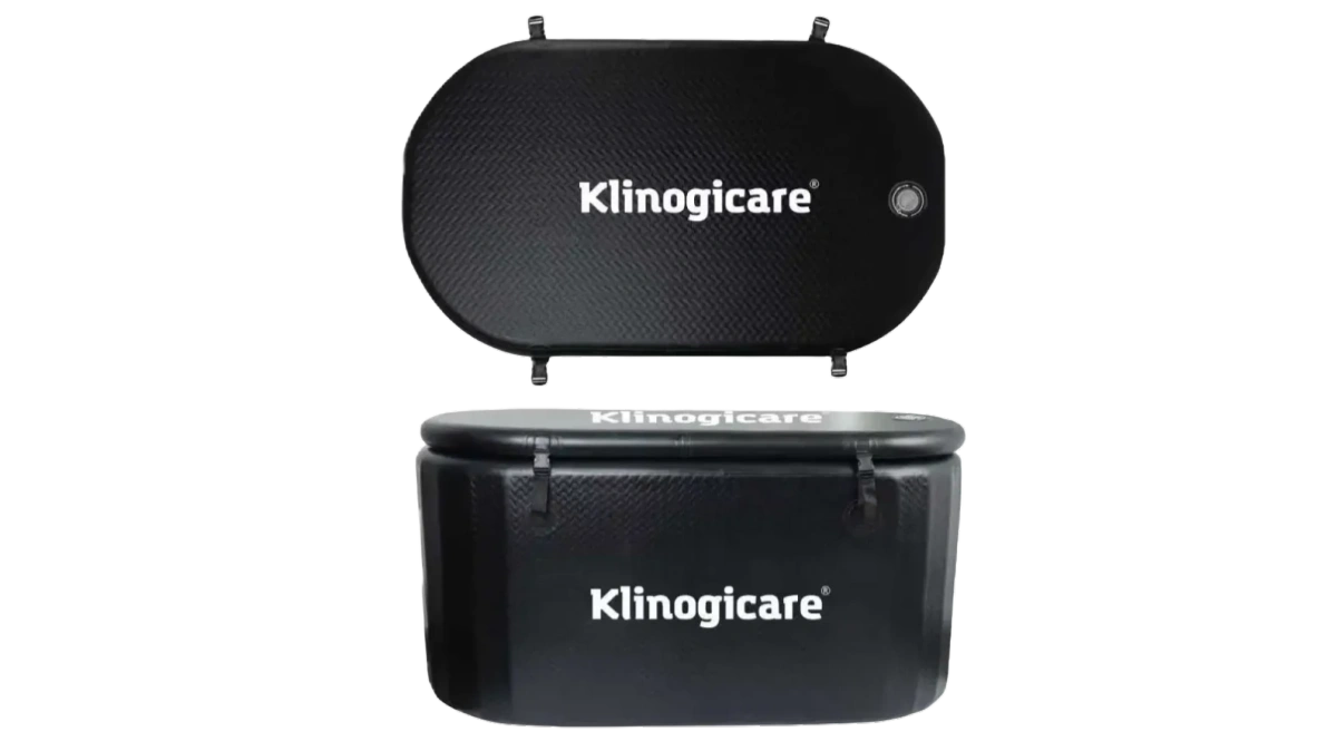 Oval Klinogicare® Ice Bath tub with indoor or outdoor chiller