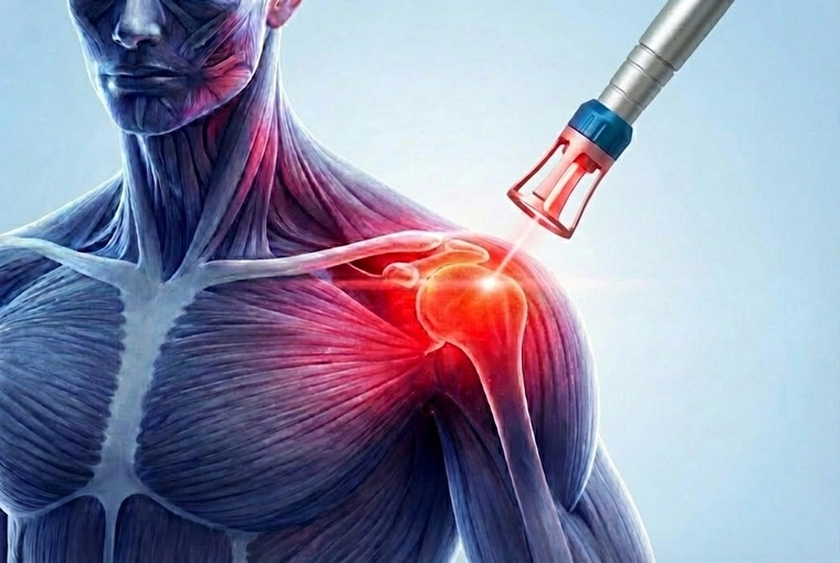 Scientific representation of the analgesic and photobiomodulation mechanisms in High-Intensity Laser Therapy