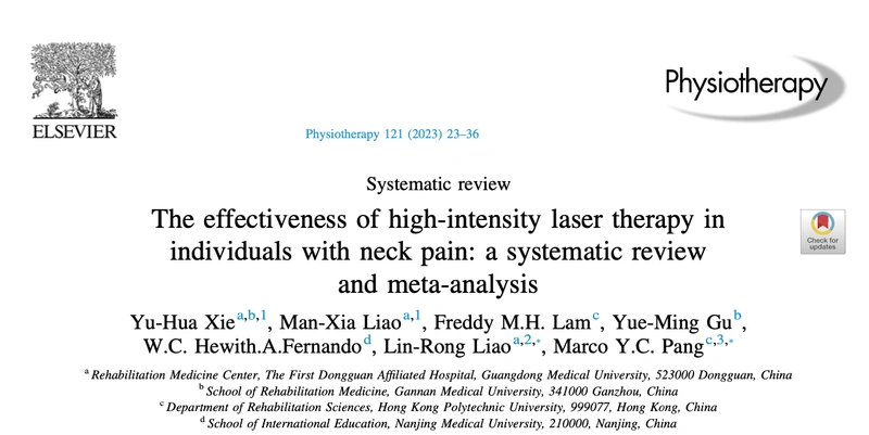 Visualization of clinical outcomes in HILT research on neck pain